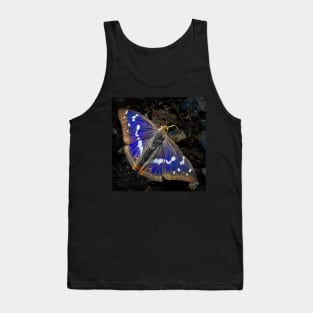 Purple Emperor Butterfly picture Tank Top